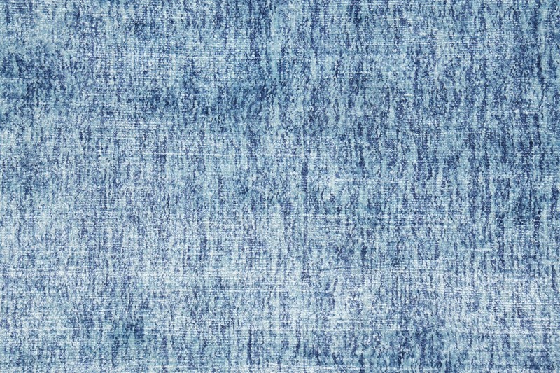 8 x 10.4 Light Blue Solid Plain Color Modern Rug Bamboo Silk #F-4535 gallery