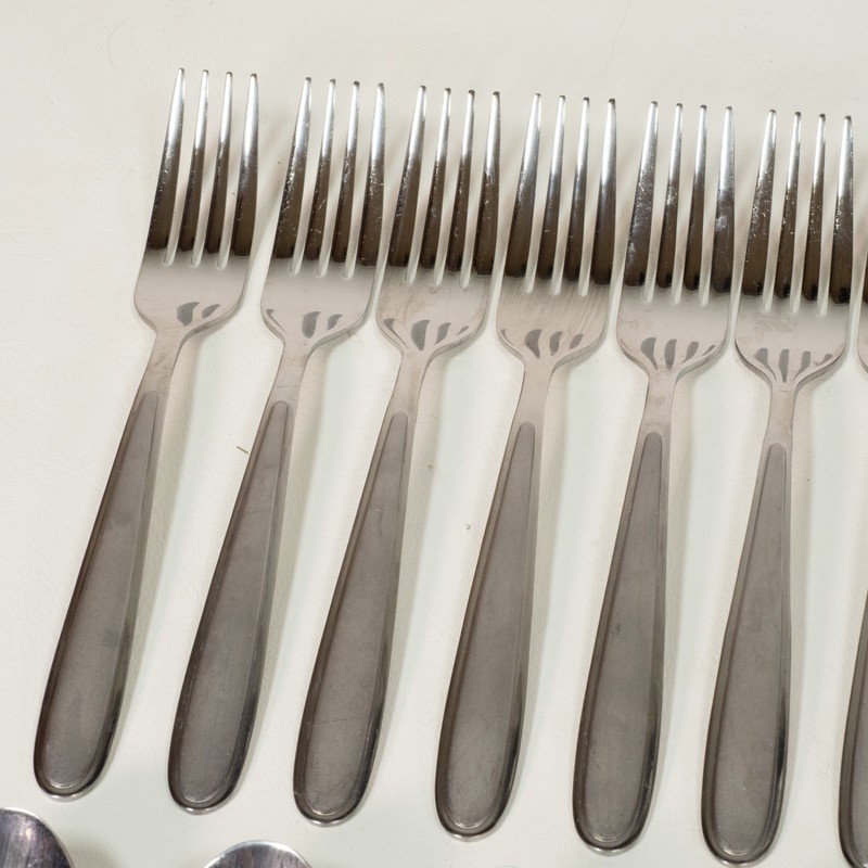 21 PC Oneida Mooncrest Silverware Flatware Stainless Set Spoon Fork gallery