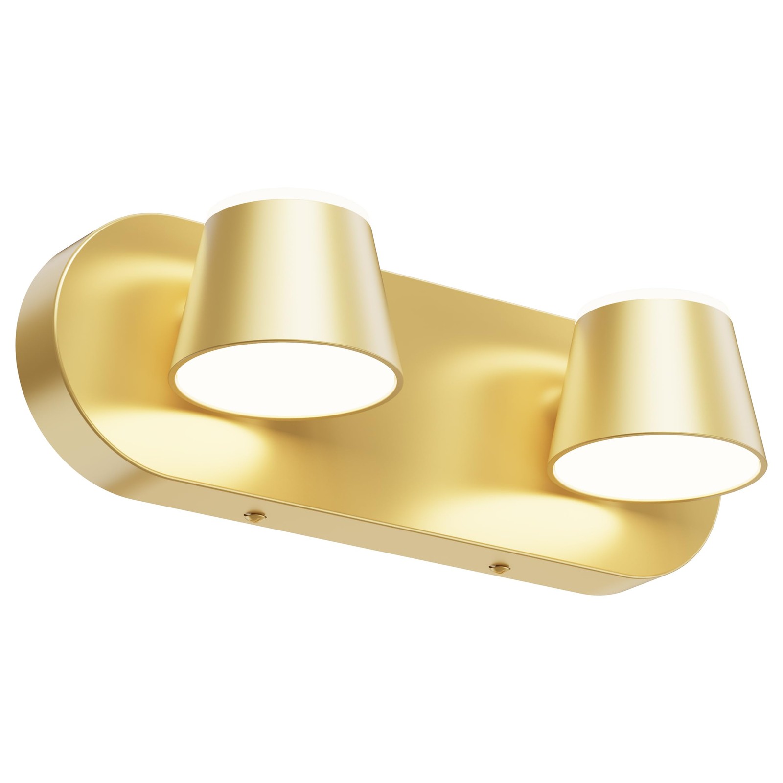 2 Light Bathroom Vanity Light, LED Gold Wall Light Fixtures, Up and Down Rota... gallery