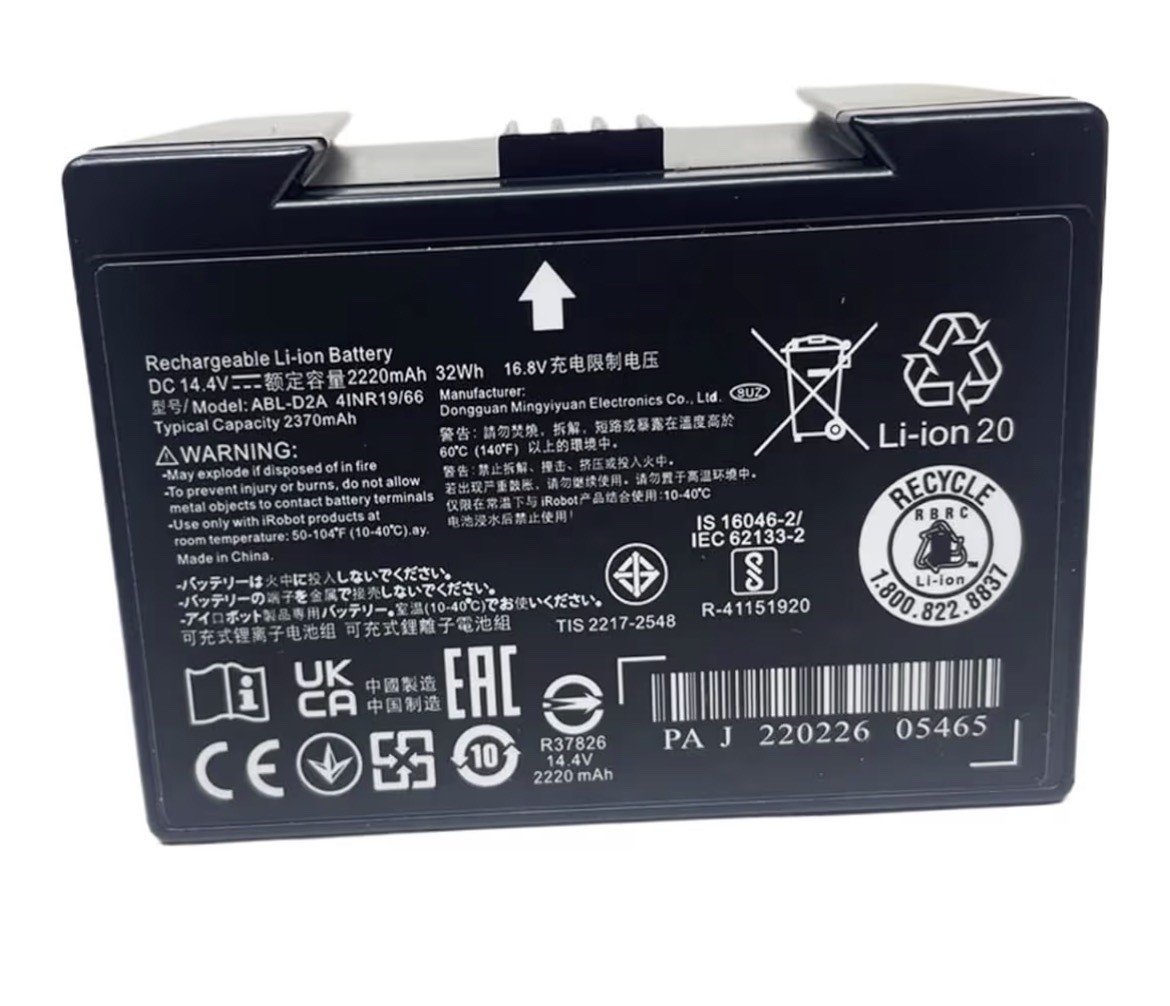 ABL-D2A 2220mAh 14.4V Replacement Battery，for Combo J5 I5 J7+ J9+ Series Robots, gallery