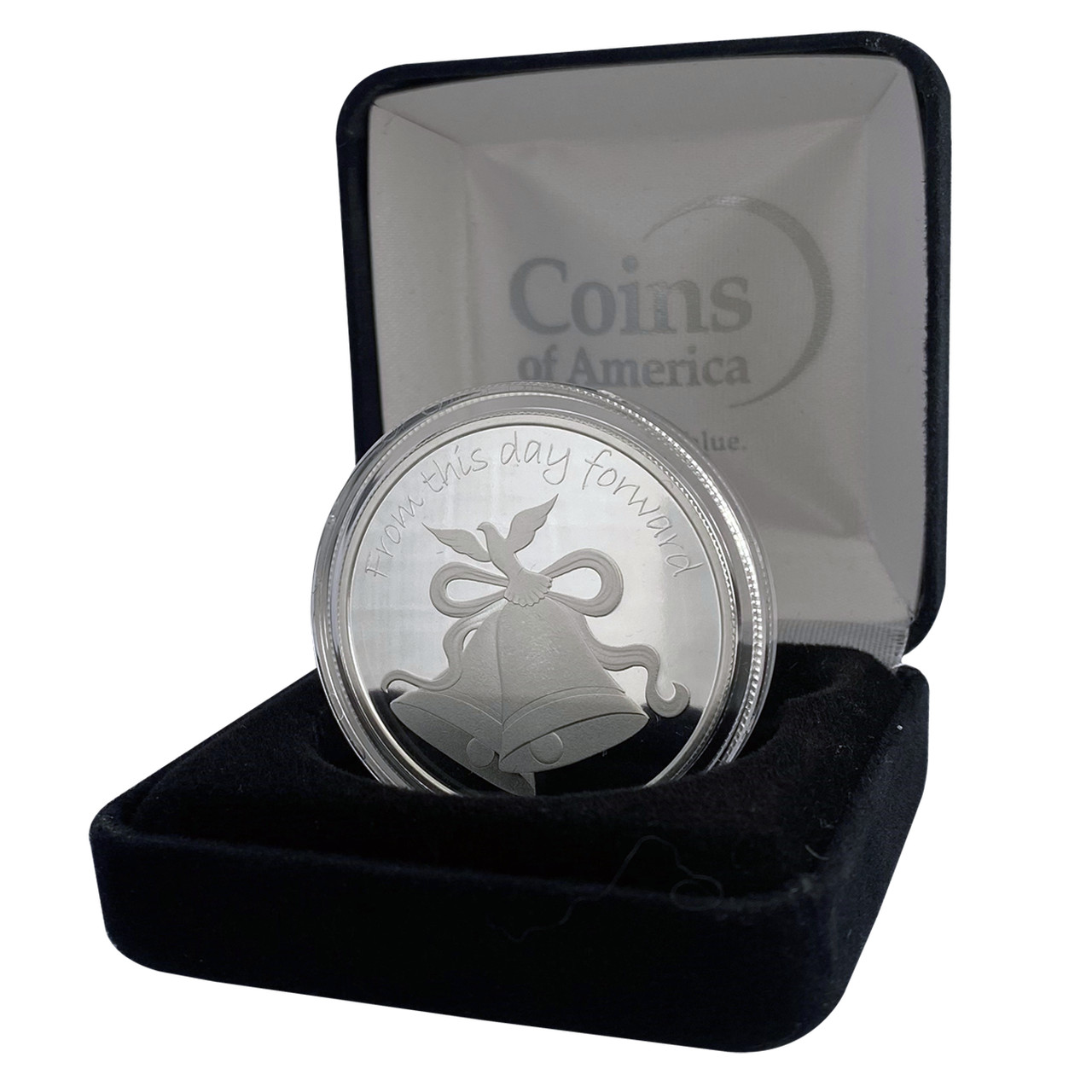 Wedding Commemorative Coin - .999 Fine Silver - Engravable gallery