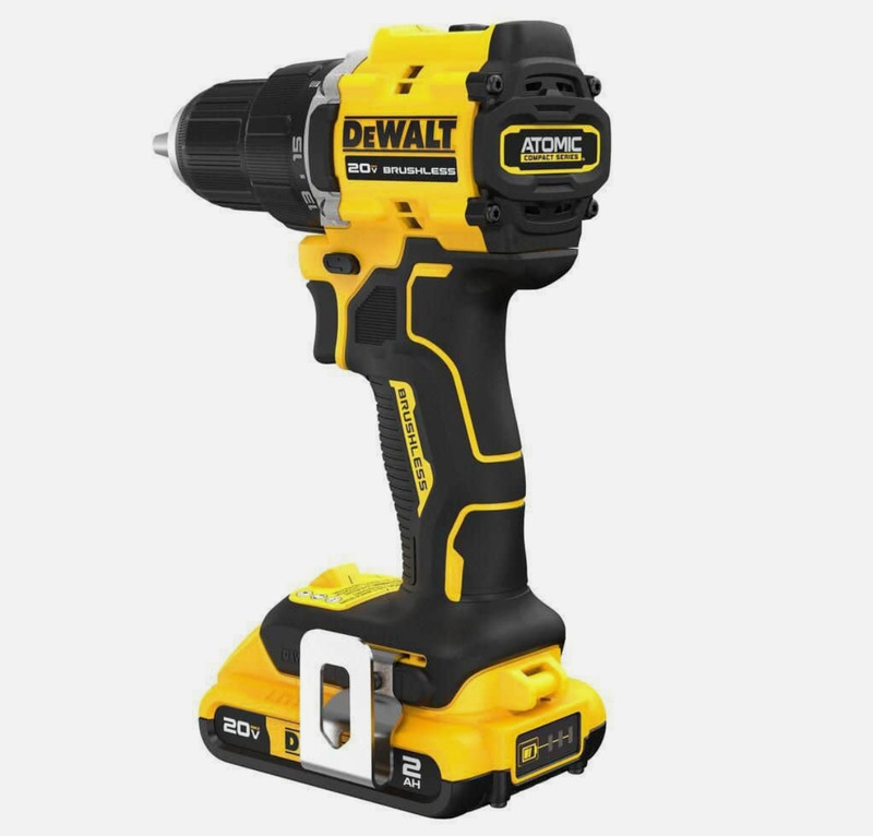 DEWALT ATOMIC 20V MAX Compact 1/2 in Drill Driver DCD794D1 2.0Ah Battery+Charger gallery