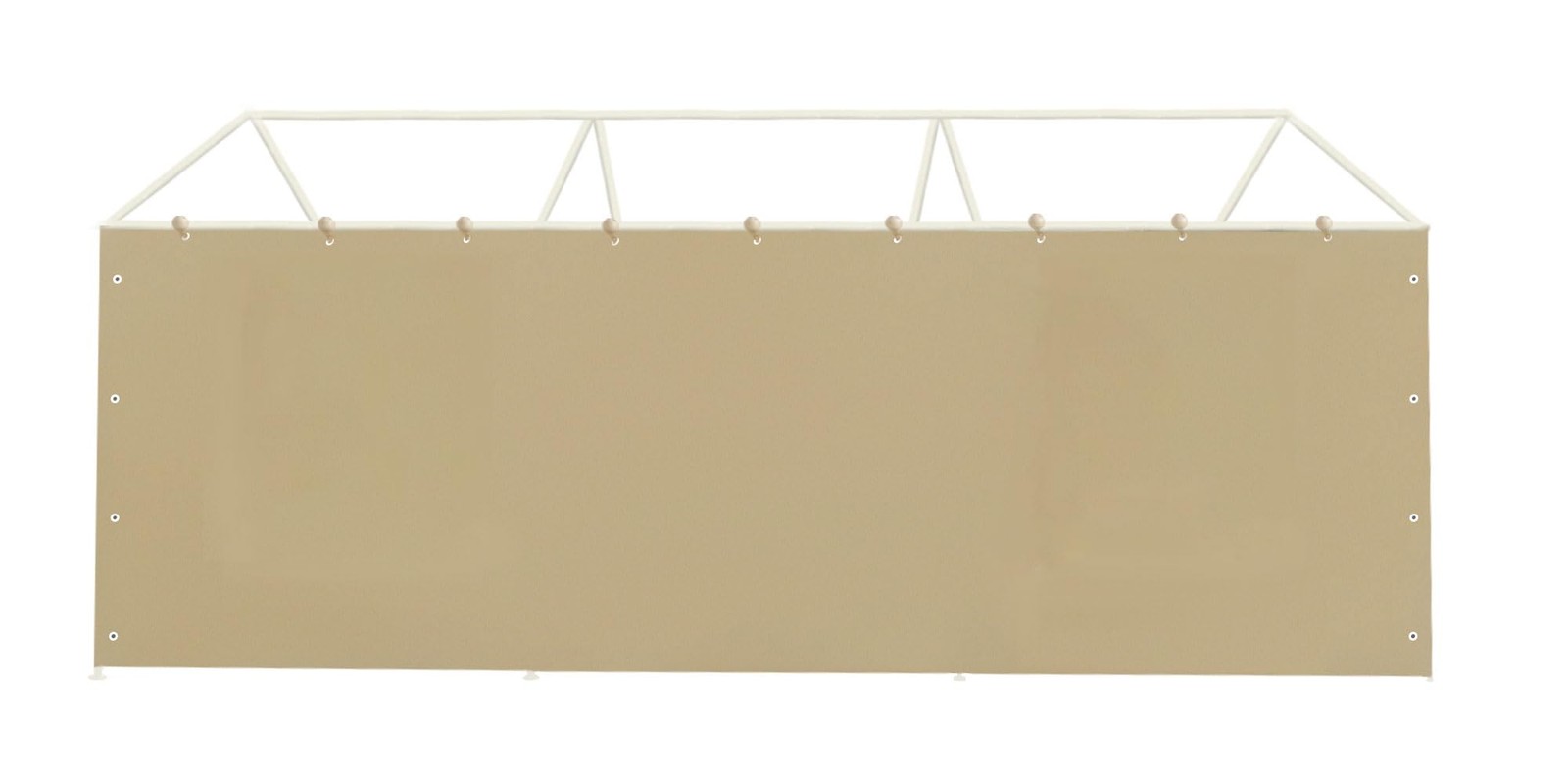 Carport Sidewall Panel with Elastic Ball Bungees, for 10x20 FT or 12x20 FT Ga... gallery