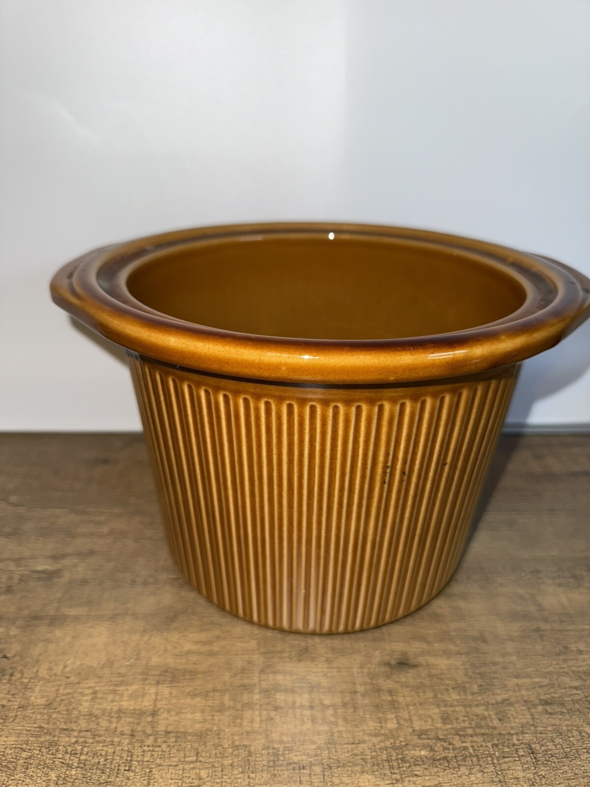 Rival D-256-762 Crockpot Slow Cooker Replacement Part Brown Insert ONLY gallery