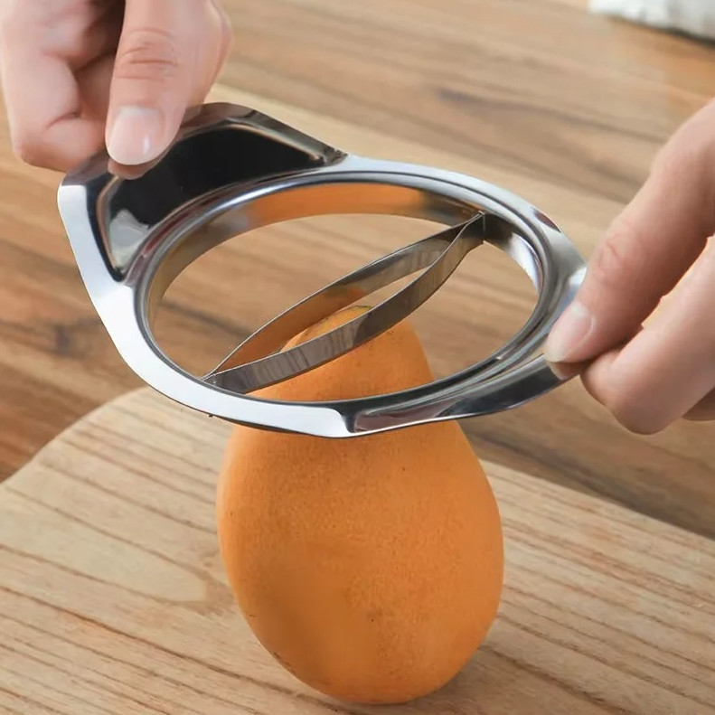 1 pc Mango Slicer Stainless Steel Fruit Cutter Corer Peeler Tool gallery