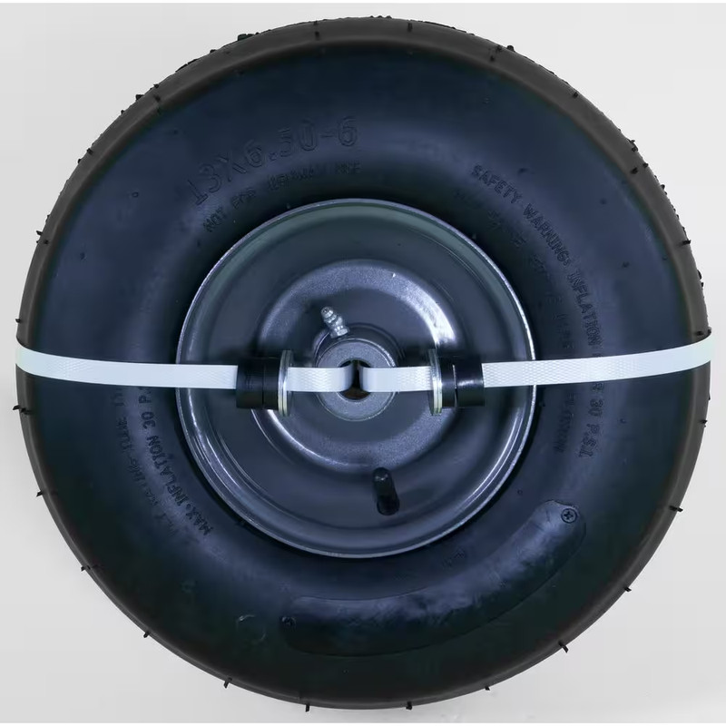 13 In. X 5 In. Universal Flat Free Zero Turn Front Wheel Assembly with Smooth Tr gallery