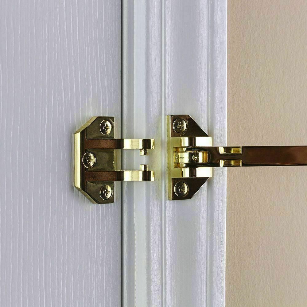 Door Security Guard Lock Bright Brass Heavy-Duty Defiant Home Improvement gallery