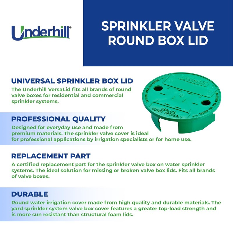 Sprinkler Valve Round Box Lid, VersaLid 6 Inch to 7 Inch Universal Cover for ... gallery