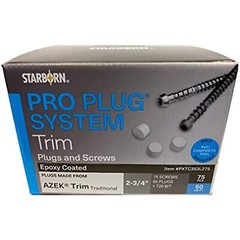 Pro Plug PVC Plugging System for AZEK Traditional Trim – Epoxy Steel – 75 pcs