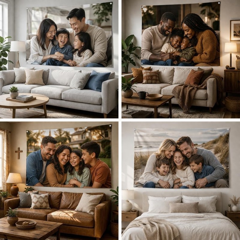 Personalized Custom Tapestry Unique Wall Hanging Backdrop for Home & Room Decor gallery