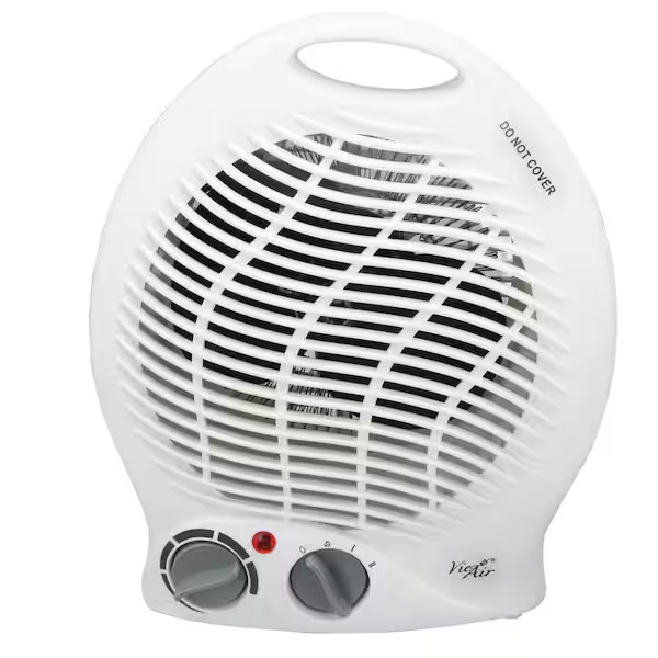 1,500-Watt 2-Settings Portable Fan Heater with Adjustable Thermostat gallery