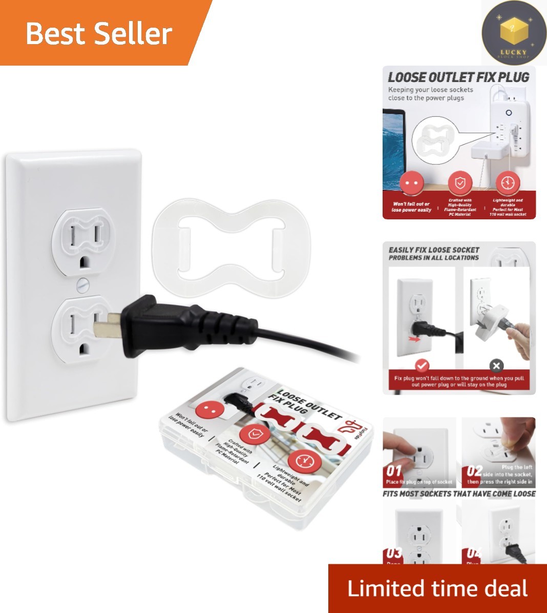 Secure Your Connections: 20-Pack Loose Outlet Fix Plugs for Home Safety gallery