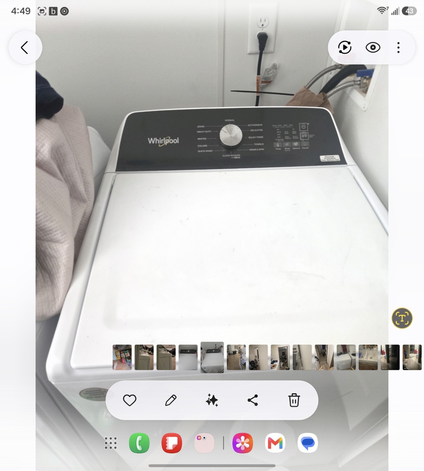 Whirlpool Top-Load Electric Washer, front load dryer set only used a dozen times gallery