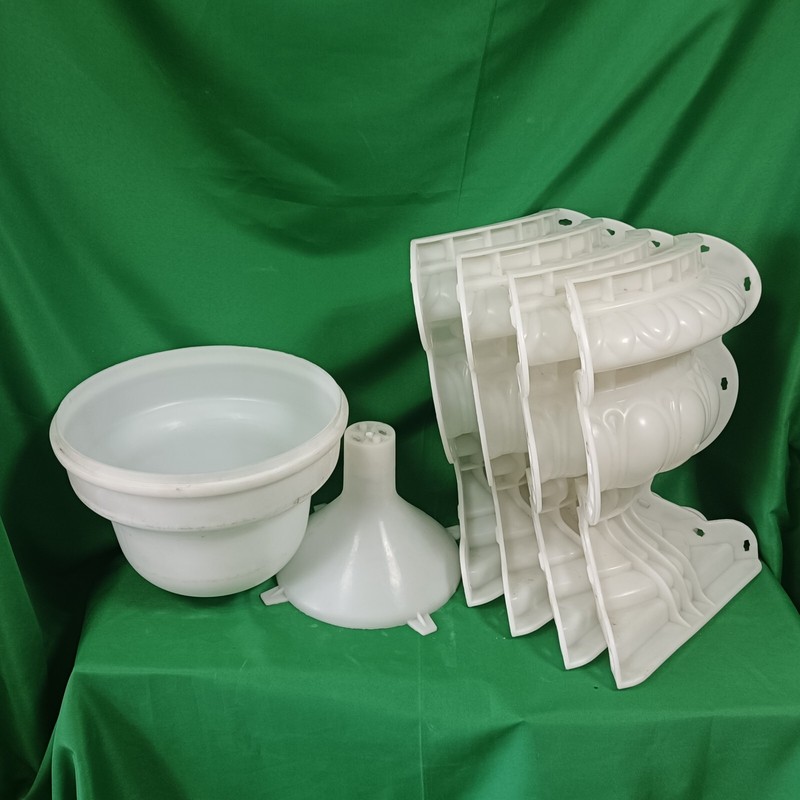 Rezone D50cm Garden Cement Plastic Precast Concrete Flower Pot Decorative Plante gallery