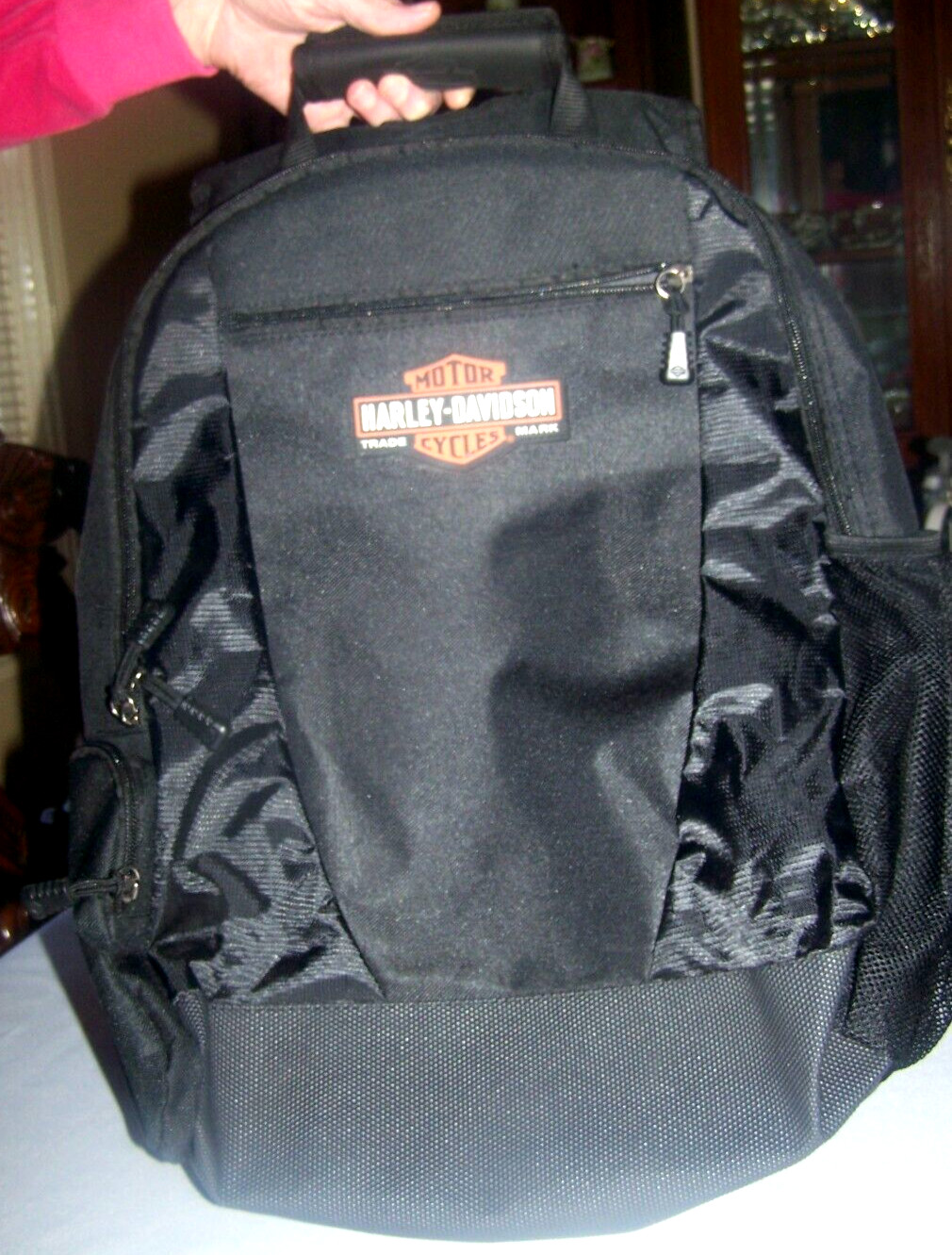 Harley-Davidson Back Pack  – Black Canvas Poly Multi Pockets