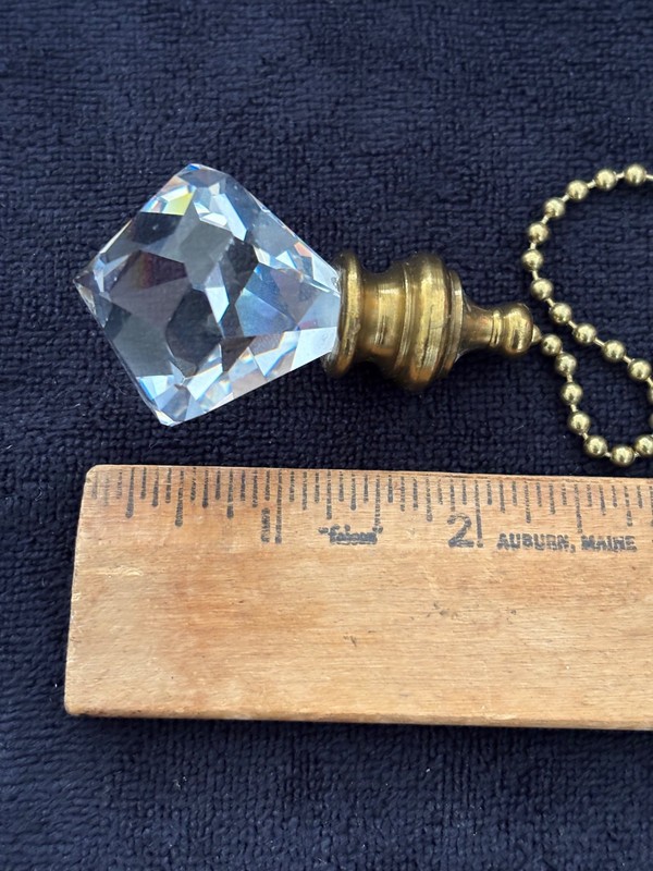 Glass Fan Light Pull - Diamond Shape gallery