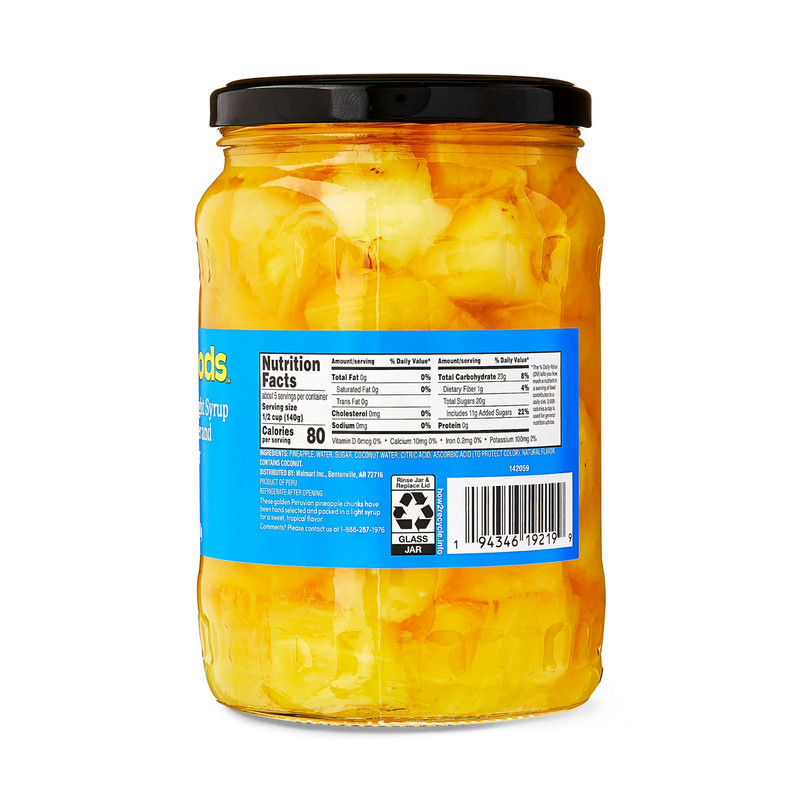 bettergoods Pineapple Chunks in Light Syrup with Coconut Water and Natural Flavo gallery