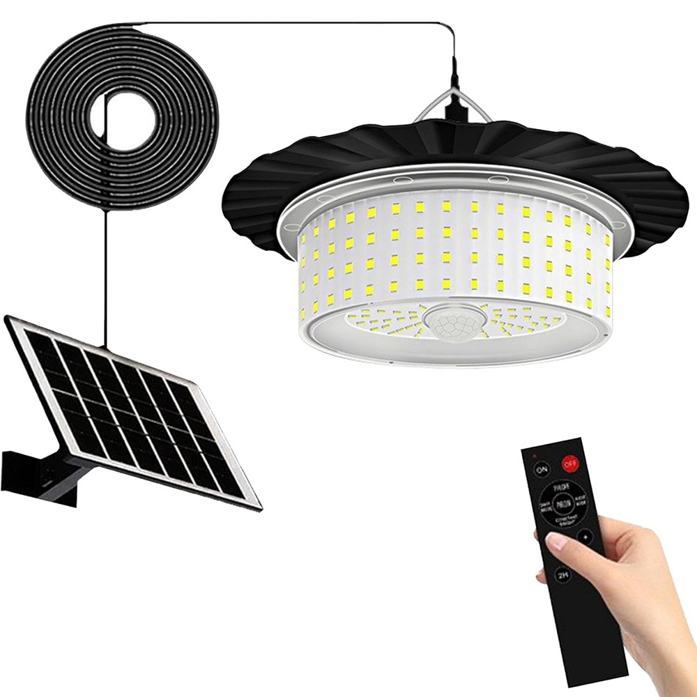 244LED Solar Pendant Light Outdoor Indoor Solar Powered Motion Sensor Shed Light gallery