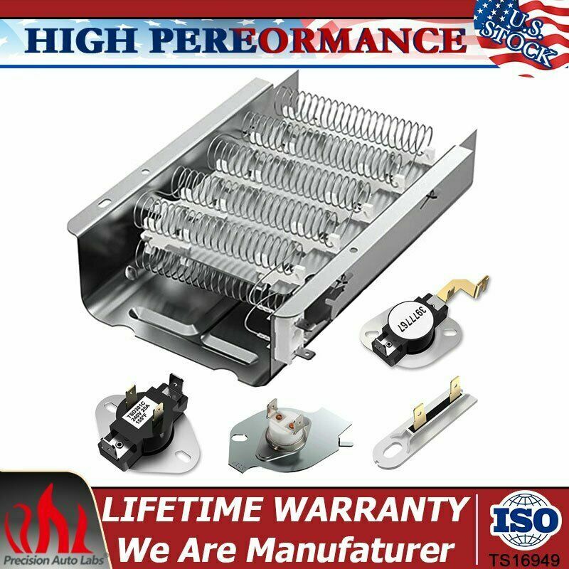 3403585 Dryer Heating Element For Whirlpool Kenmore Maytag W/Thermostat Kit Fuse gallery