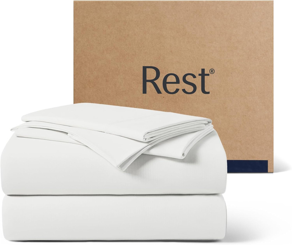 ® Evercool®+ Starter Sheet Set, Queen, White, Breathable Bed Sheets for Hot Slee