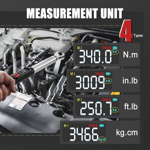 1/2-Inch Digital Torque Wrench, 12.5–250.8 1/2-inch 12.5-250.8 Ft-lb/17-340 Nm gallery