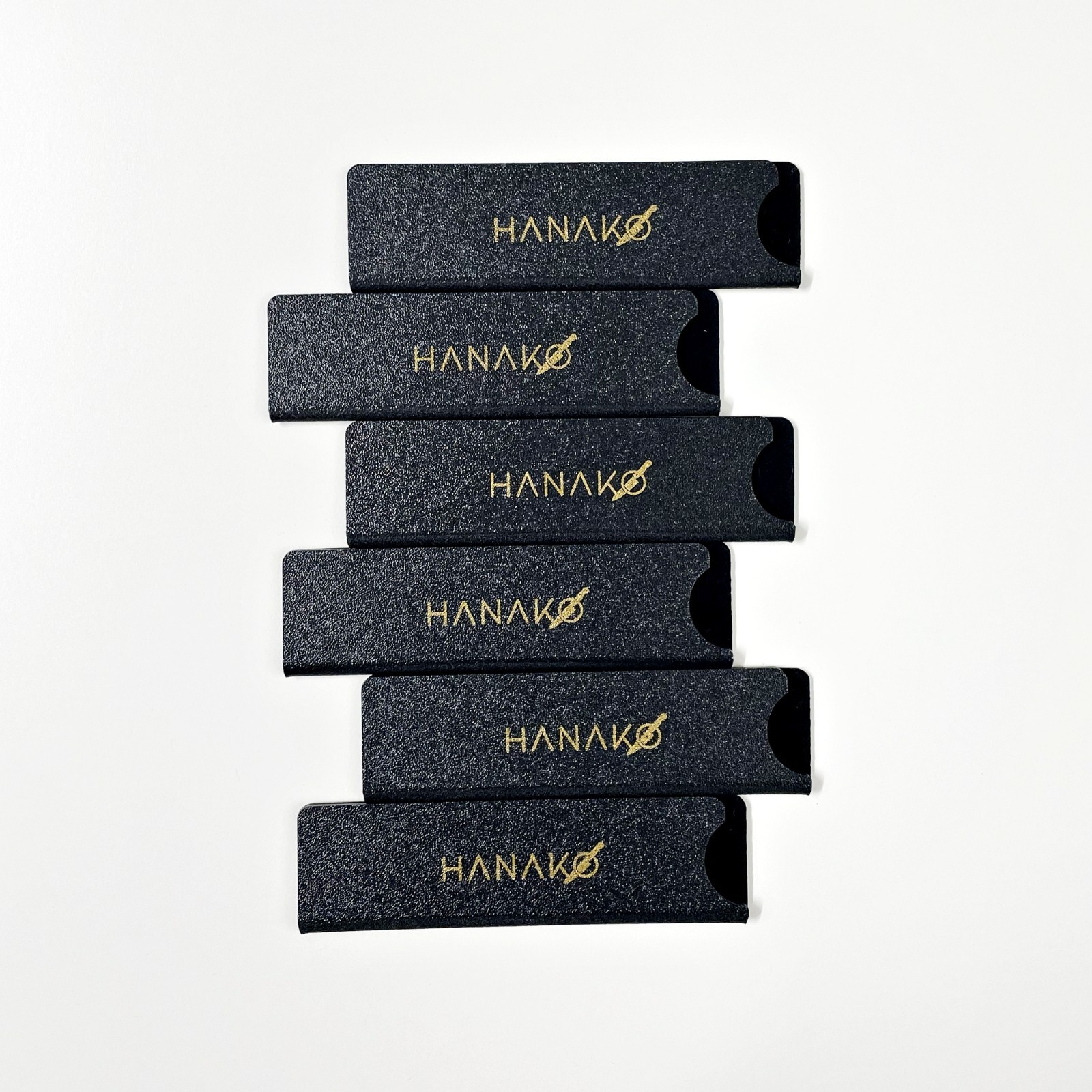 5” Steak Knife Edge Guards Set – Felt-Lined Blade Protectors, Black (Set of 6) gallery