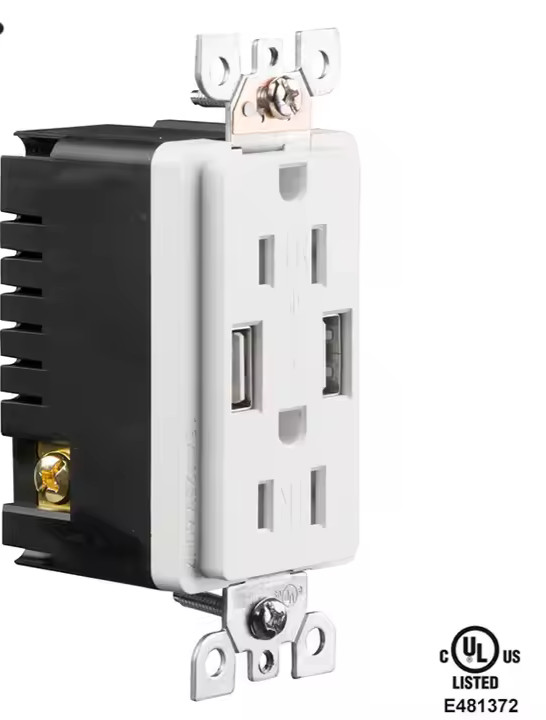 Power Outlet, 2 Type B wall plug, 2 USB gallery