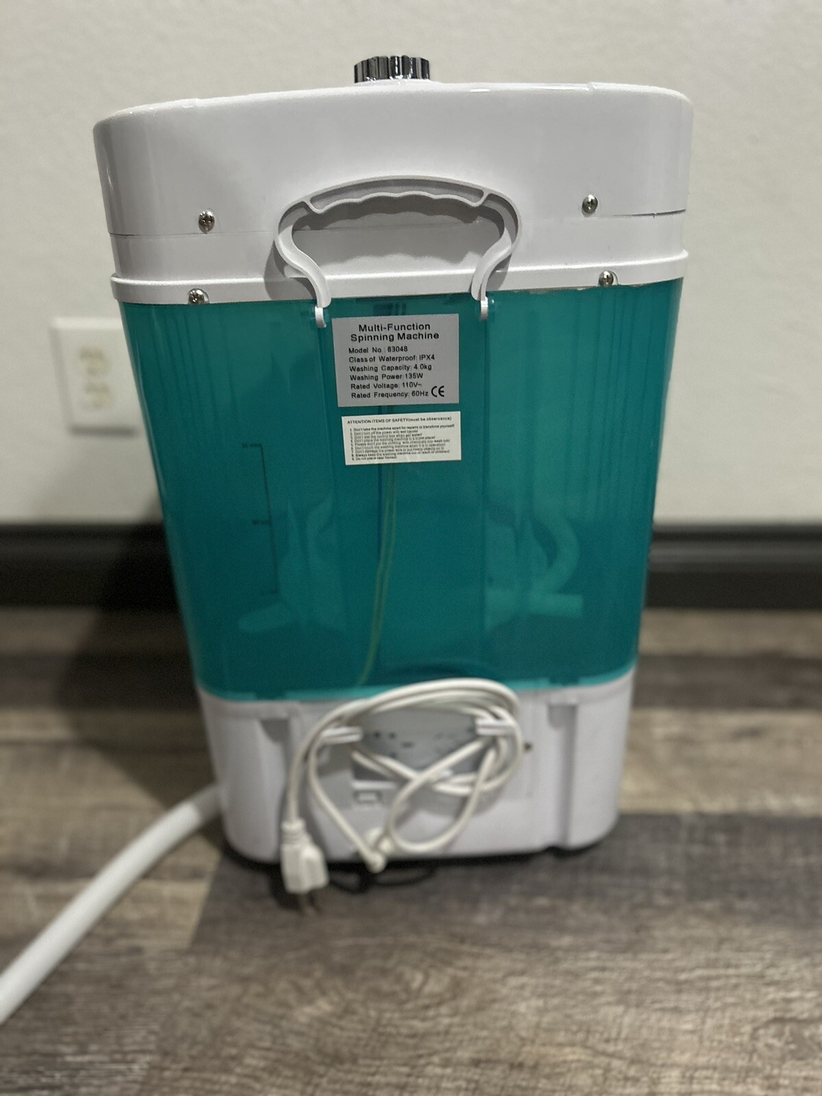 MINI Portable Wash Machine 9lbs Dual Knobs Timer Control Compact Laundry gallery