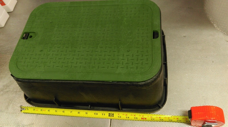 NDS 115 12" x 17" x 6" Rectangular Sprinkler Valve Box Extension with Cover