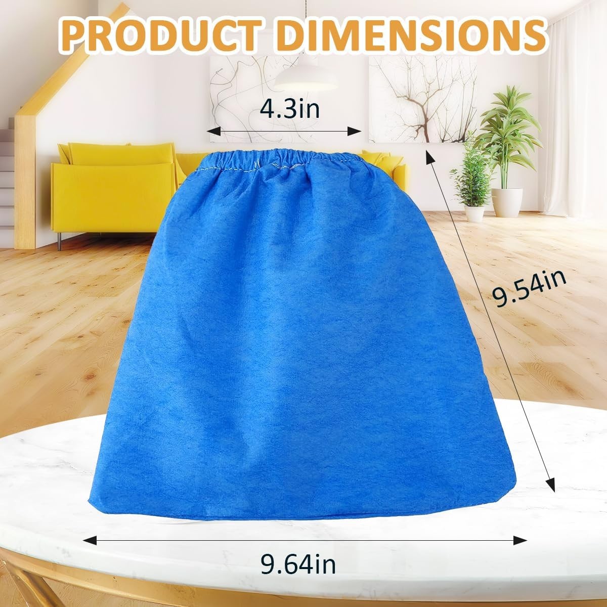 3 pcs Cloth Filter Bag for Armor All AA256 AA255 2.5 Gallon Shop VAC Blue gallery