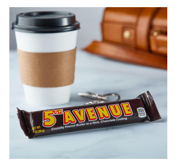 5TH AVENUE Chocolatey Coated Crunchy Peanut Butter Candy Bars, 2 oz (6 Count) gallery