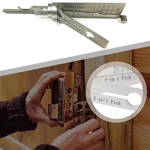 2-in-1 Stainless Steel Key Decoder Ss001 Pro Lock Decoder Repair Tools-free ship gallery