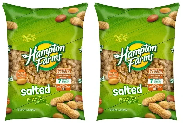 2 pack - Hampton Farms Salted In-Shell Peanuts, FREE SHIPPING gallery