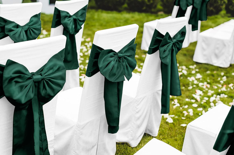 12 Pack Emerald Green Satin Table Runner 12 X 108 Inch Long Premium Table Runner gallery