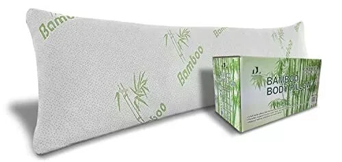Dreamfield Linen Bamboo Full Body Pillow For Adults Cooling Shredded Memory Foam gallery
