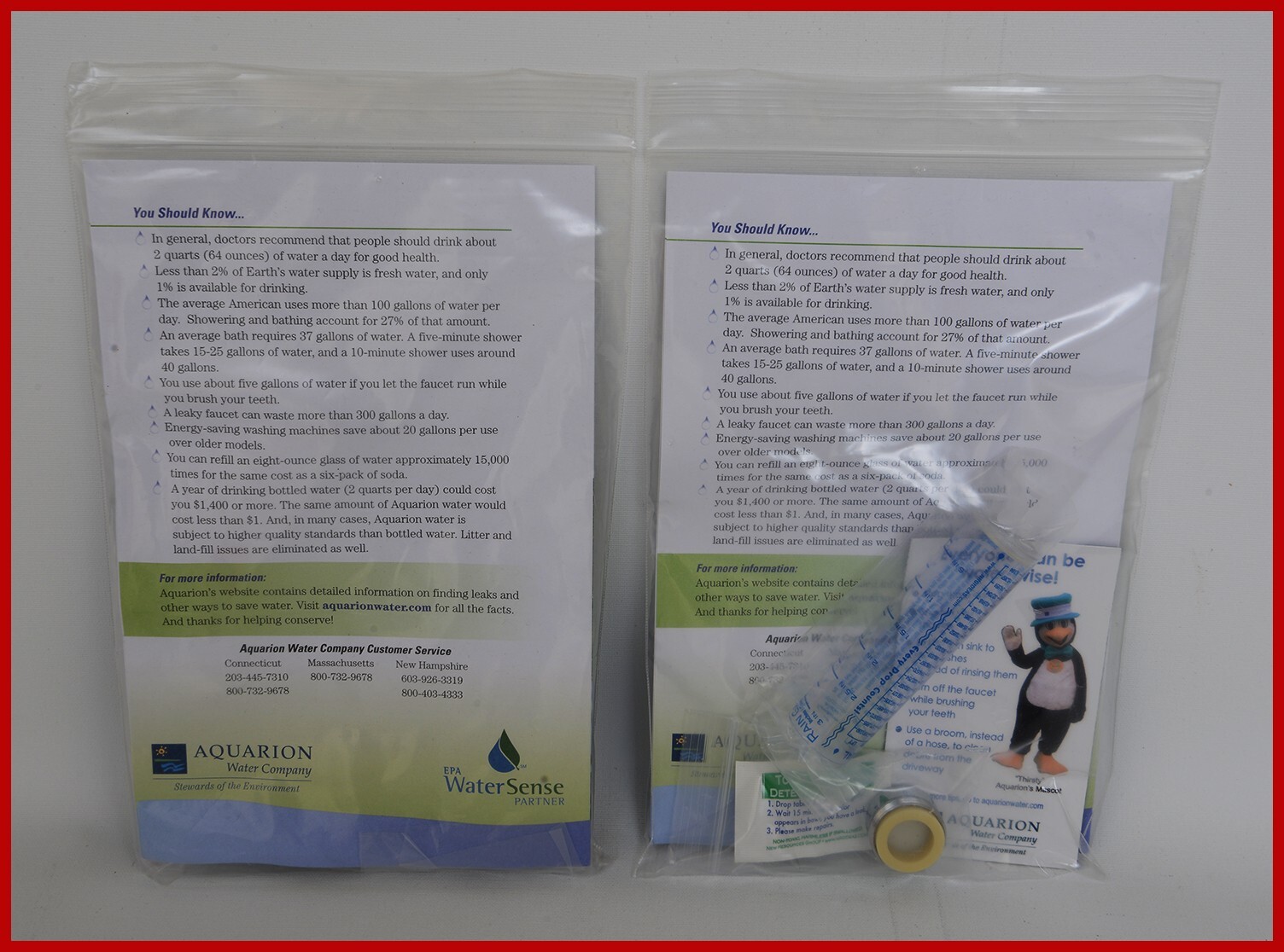 Water Conservation Kit for Kitchen or Bath Faucet Aerator/toilet leak pill gallery