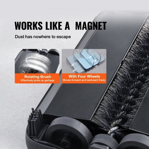 Carpet Sweeper Manual Floor Sweeper with 300 ml Dustbin Capacity Easy to Empty gallery