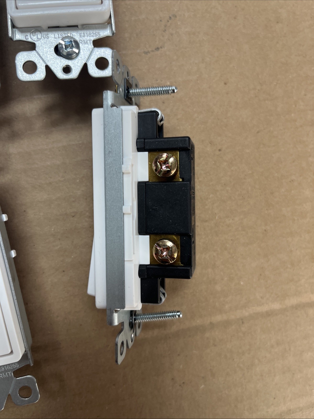 Enerlites Decorator Rocker Light Switch White 91150-W10P-T (10PK) gallery