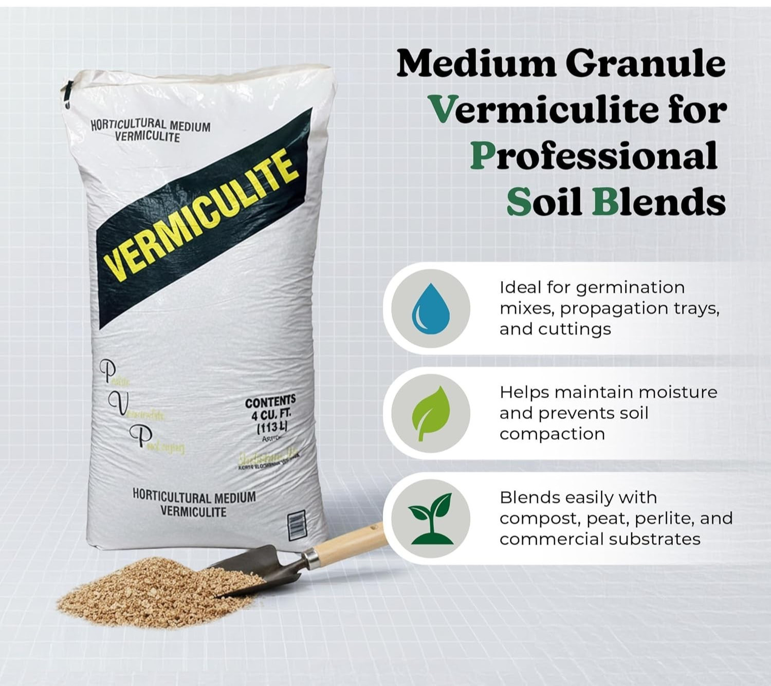 4 Cubic Feet Medium Vermiculite - Professional Grade Soil Conditioner & Additive gallery