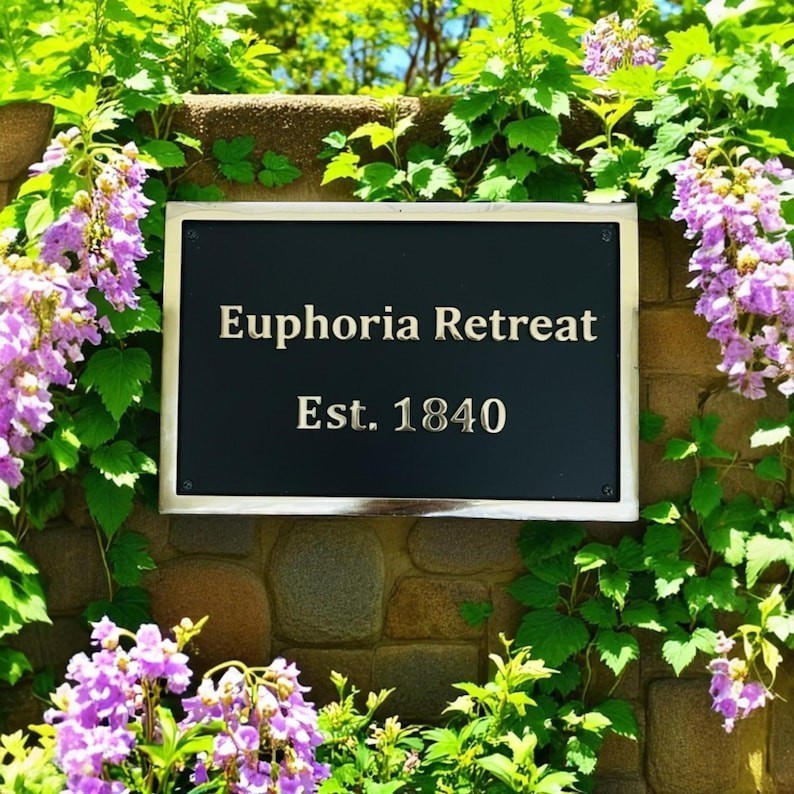 Beautiful Customized classic brass signs - signs and plaques - Heavy duty Gift gallery