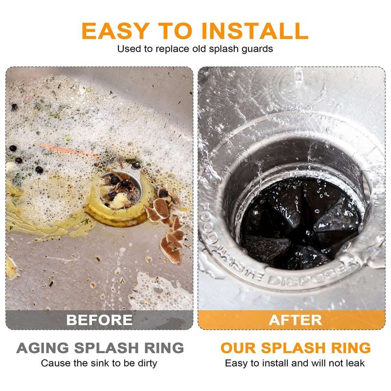 Garbage Disposal Splash Guard Replace for InSinkErator QCB-AM ,Quiet Sink Baffle gallery