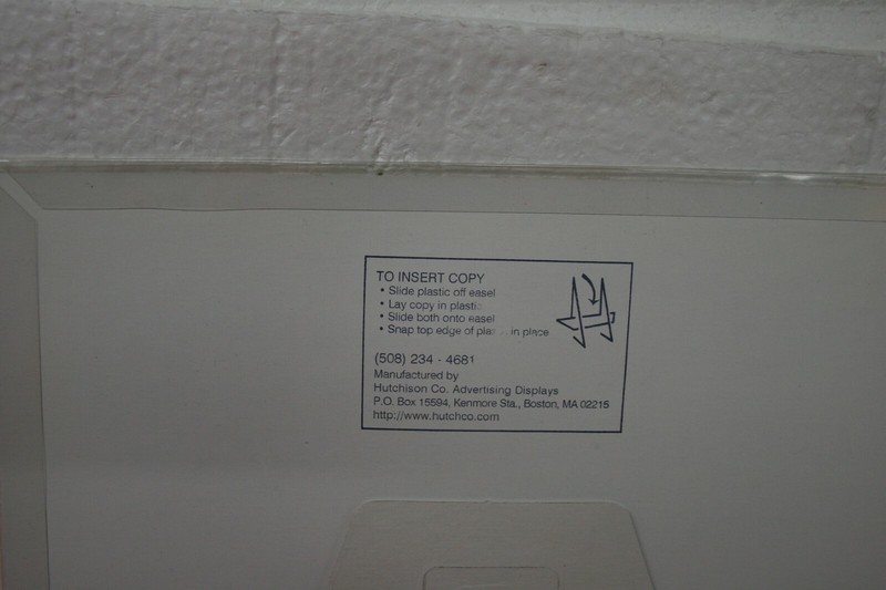 Easel Back Sign Holders 9" x 12" 3 count Clear Plastic Can hang or sit on table gallery
