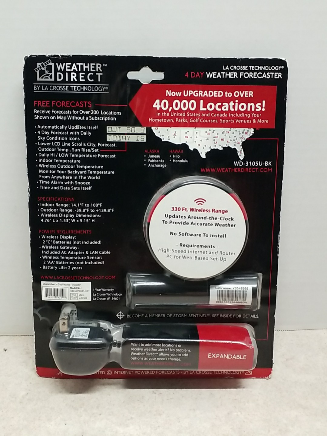 LaCrosse Technology 2 Day Weather Forecaster Free Forecasts WD-2512U JCBP gallery