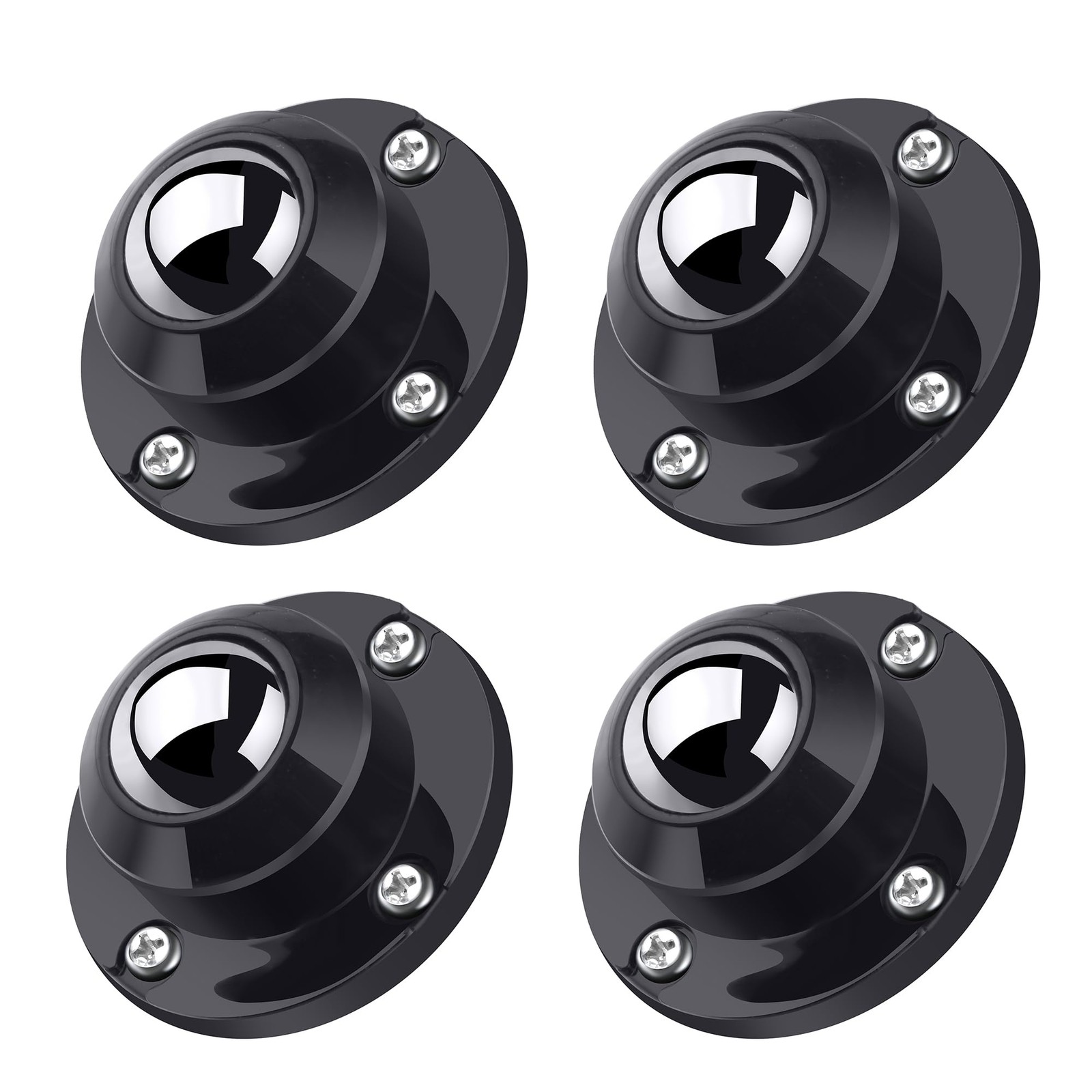 1 Inch Self Adhesive Caster Wheels Kitchen Appliance Rollers 28LBS 4 PCS gallery