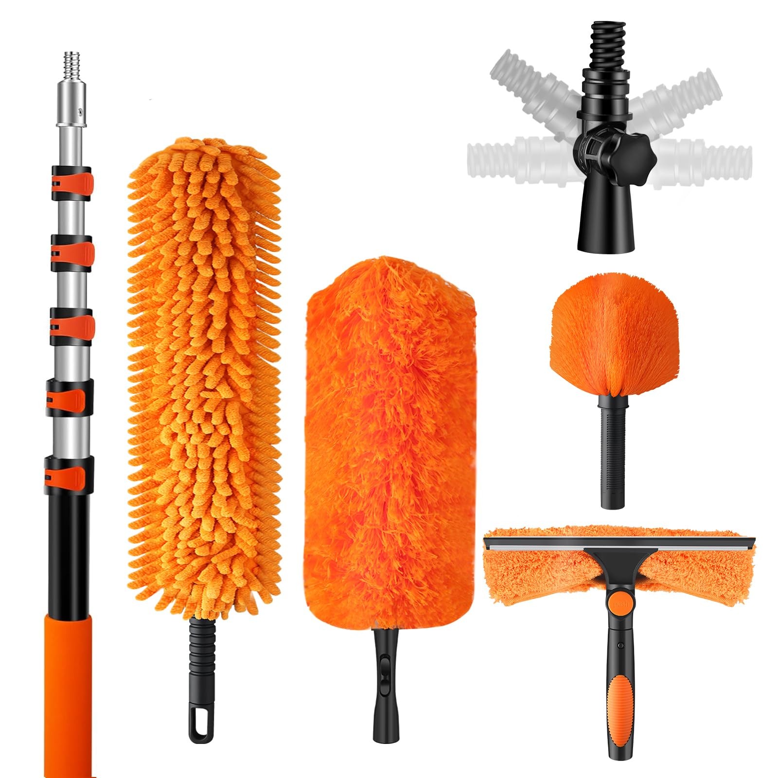 30ft High Reach Duster Kit with Extendable Pole (5-24ft),High Ceiling Duster ... gallery