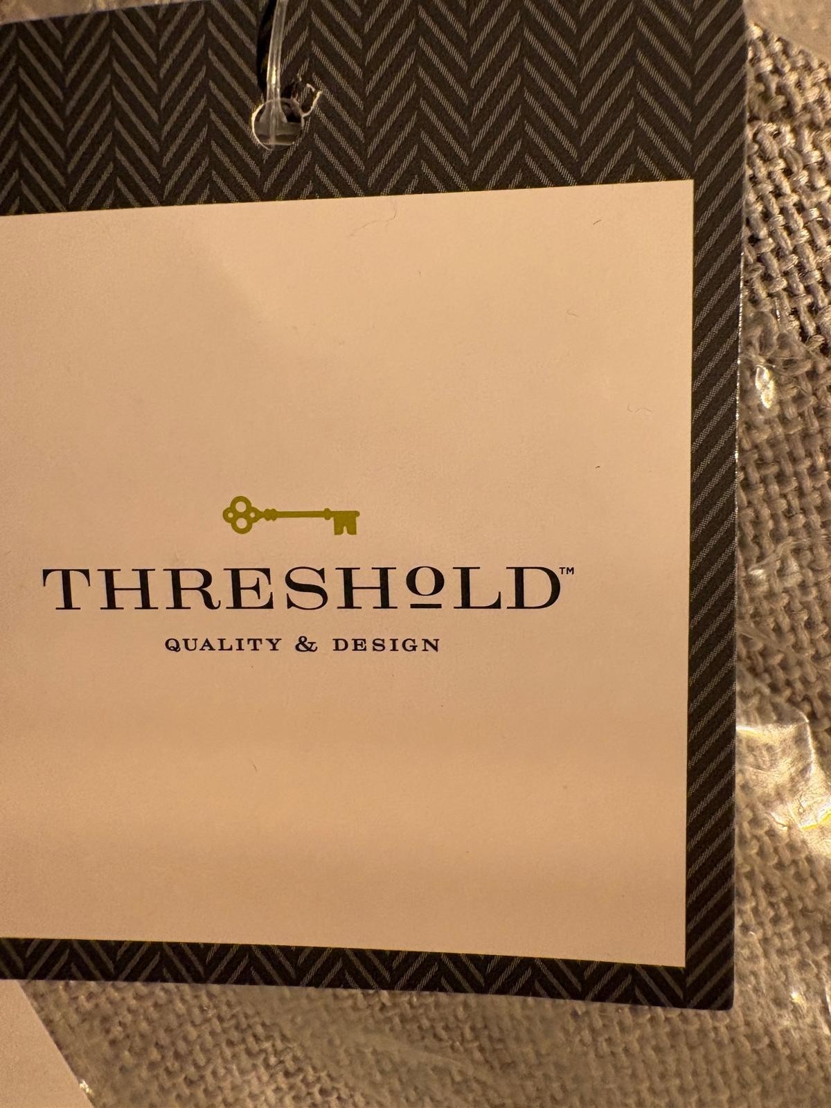 New Target Threshold Linen Aruba Blackout Grey curtain set of 2. 63 in H x 50 in gallery