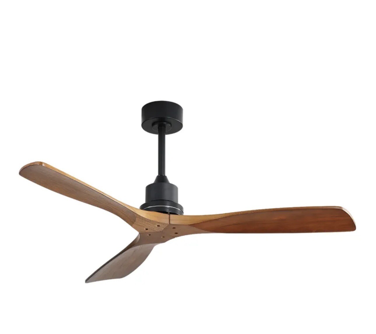Sofucor 52″ Steel Curved Wood Ceiling Fan without light With Remote Control gallery