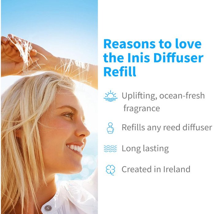 Reed Diffuser Oil Refill - Ocean Fresh Fragrance for Home - 3.3 Fluid Ounce gallery
