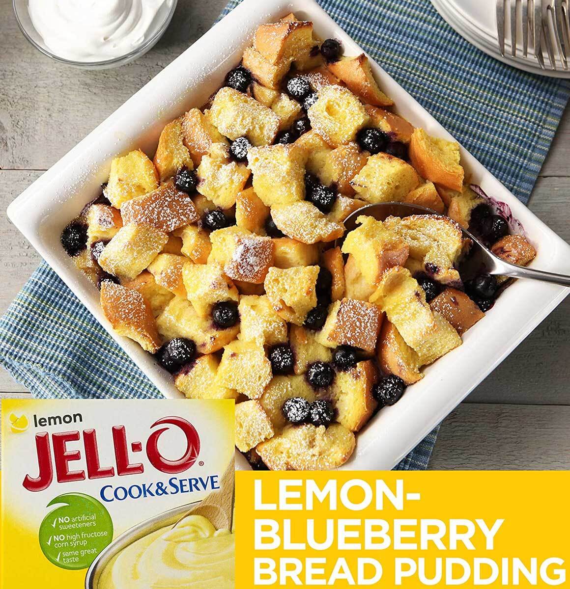 Jell-O Cook & Serve Pudding & Pie Filling Lemon Flavor - 2.9 Oz - Pack of 12 gallery
