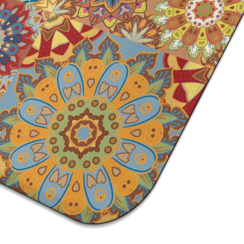 Boho Dish Drying Mat for Kitchen Countertops, Bohemian Floral Microfiber gallery